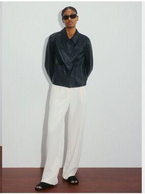 Aritzia The Effortless Pant in Light birch